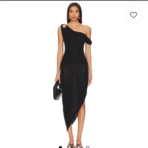 Asta Resort Dresses & Skirts - New Asta Resort Louisa Brooch Dress - Black